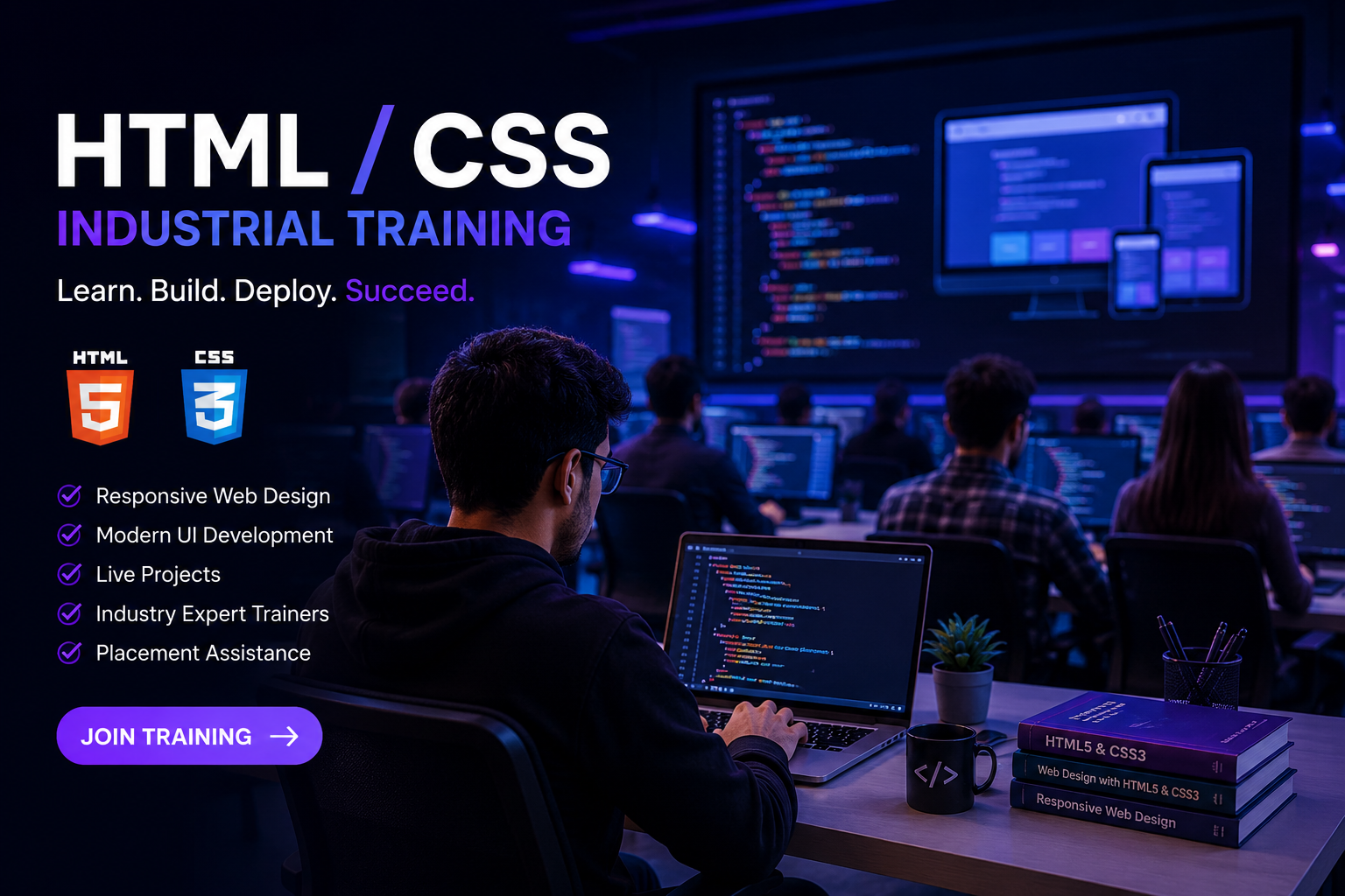 Learn Professional HTML/CSS Development With Industry Experts